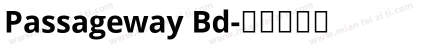 Passageway Bd字体转换